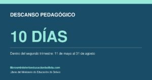 ¿Cuándo es el descanso pedagógico 2026?