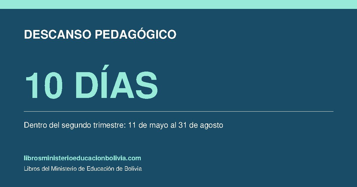 ¿Cuándo es el descanso pedagógico 2026?