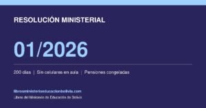 ¿Qué dice la RM 01/2026 del Ministerio?