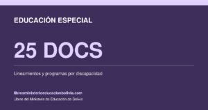 educacion especial bolivia materiales