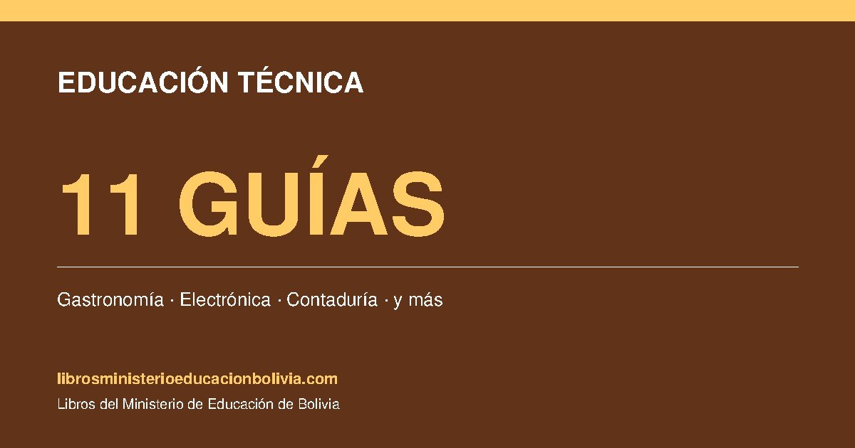 educacion tecnica tecnologica productiva bolivia